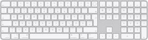 Apple Magic Keyboard Touch ID NumKey Bluetooth® Keyboard German, QWERTZ, Macintosh White Rechargeable, Fingerprint scanner, Numeric keypad