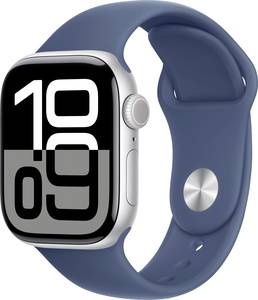 Apple Watch Series 10 GPS 42 mm Aluminium Sports strap Denim  S/M