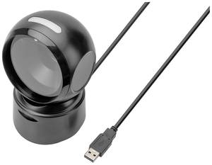 Digitus DA-81005 2D barcode scanner Corded 1D, 2D Laser  Black Desktop USB