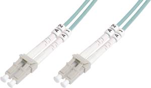 Digitus DK-2533-05/3 Fibreglass FO Cable 5.00 m Turquoise [1x LC plug - 1x LC plug] 50/125 µ Multimode OM3