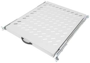 Digitus DN-19 TRAY-2-800 19 inch  Server rack cabinet shelf  1 U  Retractable Suitable for (cabinet depths): 800 mm Grey