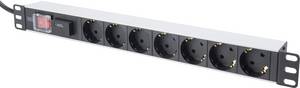 Digitus DN-95407 19 inch  Server rack cabinet power strip  1 U PG socket   Black