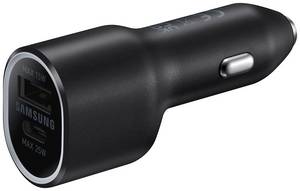 Samsung EP-L4020NBEGEU USB charger 25 W, 15 W 1x USB-C®, 1x USB-A Power Delivery 3.0, QC 2.0, Adaptive Fast Charge Black Car Quick charger