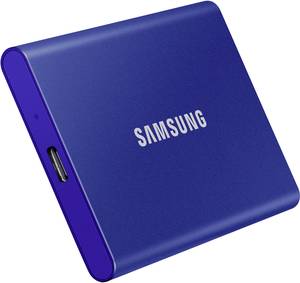 Samsung Portable T7 1 TB External SSD hard drive USB A (USB 3.2 2nd gen) Blue  MU-PC1T0H/WW