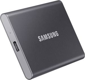 Samsung Portable T7 1 TB External SSD hard drive USB A (USB 3.2 2nd gen) Grey  MU-PC1T0T/WW